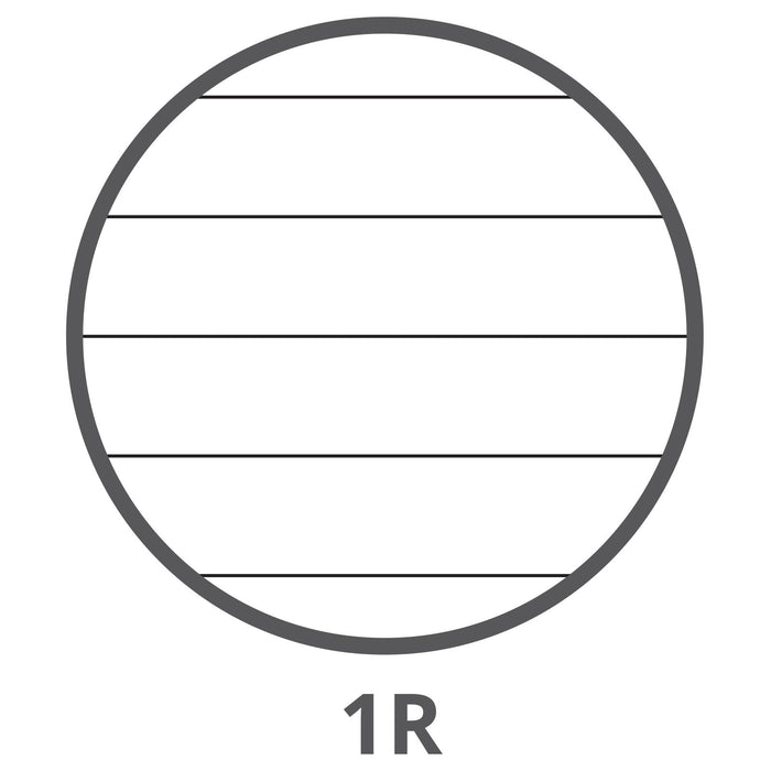 Pigna 02194591R, Ricambio con Banda Rinforzata, Rigatura 1R, righe per  medie e superiori, Carta 80g/mq, formato A4 (21 x 29.7 cm.), Pacco da 40  Fogli