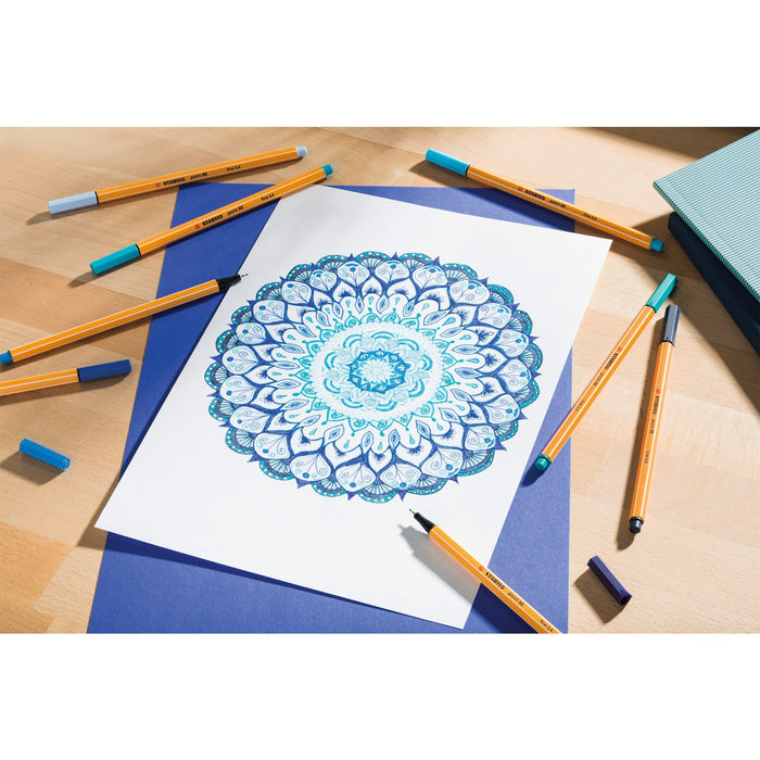 Fineliner - STABILO point 88 Colorparade in Rosso - Astuccio da 20 - Colori assortiti - B-Better Shop