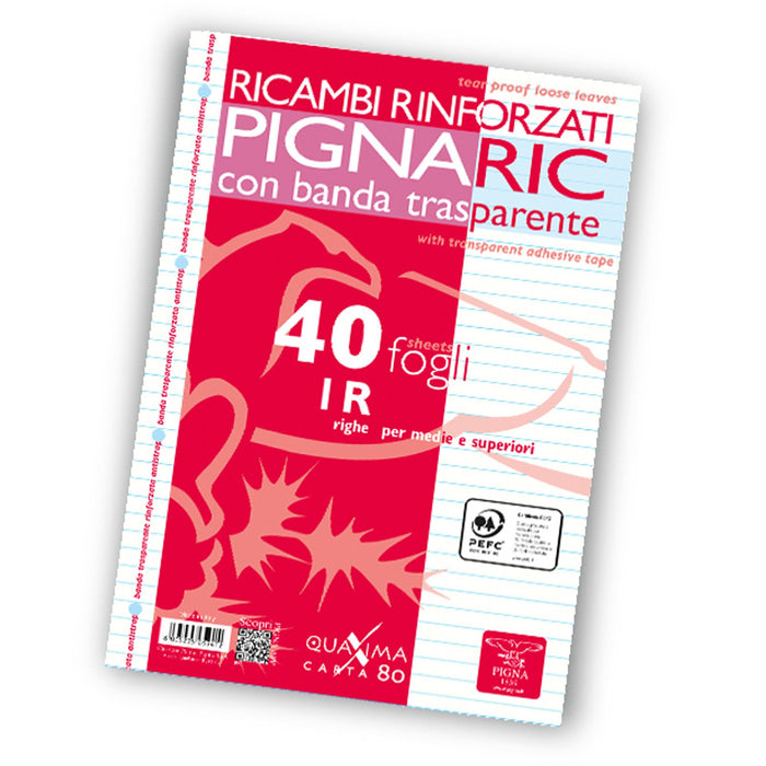 Pignaric - Ricambio con Banda Rinforzata - Formato A4 - Rigatura 1R - —  bbetter