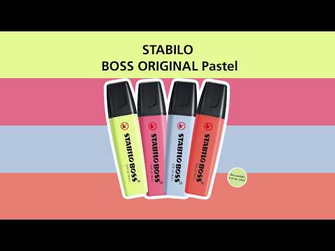 Evidenziatore - STABILO BOSS ORIGINAL Pastel - Confezione da 10 - Cart—  bbetter